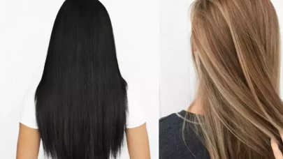 Evde doğal saç açma yöntemleriyle ışıltılı renk dönüşümü