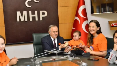 LÖSEV’den MHP’li Akçay’a anlamlı ziyaret: “Lösemiyle mücadelede LÖSEV’in yanındayız”
