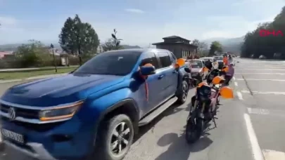 Rize’de kadın sürücülerden 25 Kasım’da şiddete karşı farkındalık konvoyu