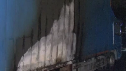 Kuzey Marmara Otoyolu’nda korku dolu anlar! Kamyon alev alev yandı