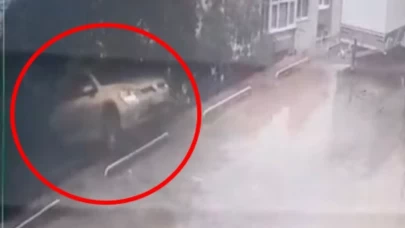 Geri vitese takıp 7 metre uçtu: Bursa’da korku dolu anlar kamerada