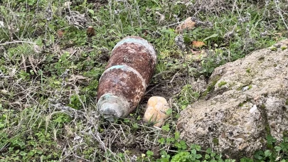 Mantar toplamaya gittiler, top mermisi buldular