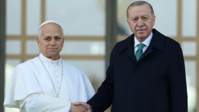 Cumhurbaşkanı Erdoğan ile Papa 14. Leo ortak basın toplantısı düzenliyor