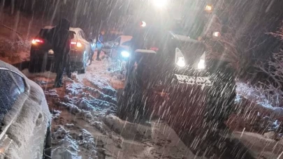 Malatya’da kar ve fırtına etkisini artırdı