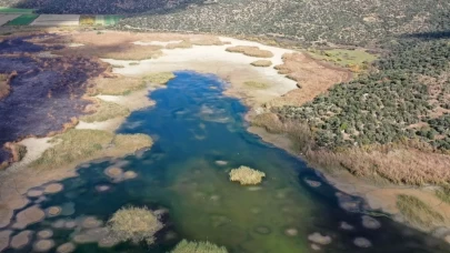 Ege’nin kartpostallık gölü kuruyor! Kuşlar ve canlılar ölümle mücadele ediyor