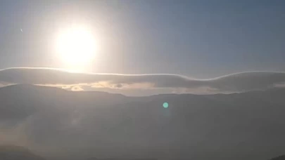 Çorum'da mercek bulutu görüntülendi