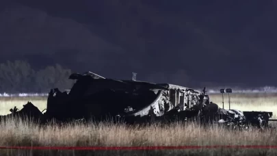 Düşen C-130 tipi kargo uçağından ilk görüntüler geldi