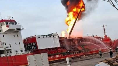 Türk tanker gemisi Ukrayna limanında vuruldu: Mürettebat sağ salim kurtuldu