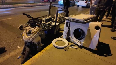 Otomobil ile motosiklet çarpıştı: 1 kişi yaralandı