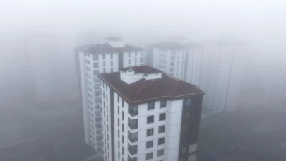 Şehir 200 metre yükseklikten neredeyse kayboldu