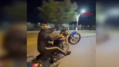 Plakasını kapatıp tek teker üzerinde gitti, 15 bin lira ceza yedi