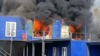 Yıldız Teknik Üniversitesi kampüsünde korkutan yangın!