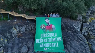 Giresun Adası’na Alperen Şengün’e özel onur posteri