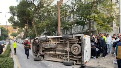 Aydın’da kontrolünü kaybeden ticari araç takla attı: Sürücü yaralandı