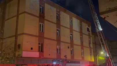 Başakşehir'de ayakkabı imalathanesinde korkutan yangın