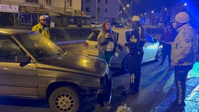 “Polis geliyor” Deyince panikledi! Otomobili bırakıp gece yarısı böyle kaçtı