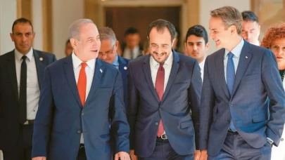 Doğu Akdeniz’de üçlü zirve! Netanyahu, Miçotakis ve Hristodulidis’ten ortak bildiri