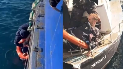 Çanakkale'de feribottan atlayan kişi kurtarıldı