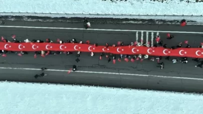 Kars'ta "Sarıkamış şehitleri" için temsili nöbet tutuldu