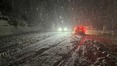 Kars'ta yoğun kar yağışı etkili oluyor