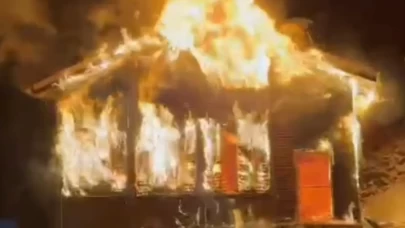 Sakarya'da korkutan yangın! Yayla evi küle döndü