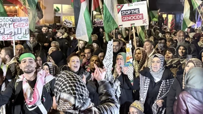 Berlin’de Filistin için yapılan yürüyüşte polis müdahalesi gerginliği artırdı