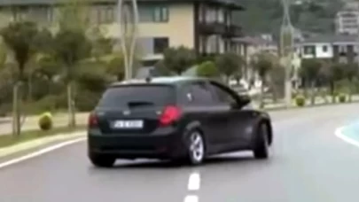 Sakarya'da drift atan sürücüye 46 bin TL para cezası