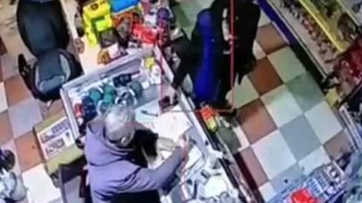 Market hırsızı güvenlik kameralarına böyle yakalandı