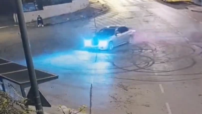 Üsküdar'da drift yapan kadın sürücü gözaltına alındı
