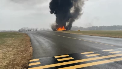 ABD’de uçak kazası! North Carolina’da iniş sırasında düştü
