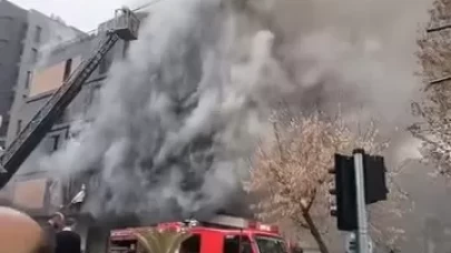 İstanbul'da korku dolu anlar: Alevler 5 katlı binayı sardı