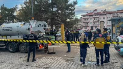 Uşak'ta kanalizasyonda cenin bulundu