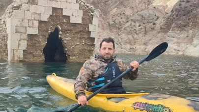 Yusufeli Barajı'nda kanoyla kale gezisi!