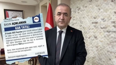 Elazığ’da eğitime ara kararı! Vali Hatipoğlu açıklamayı yaptı