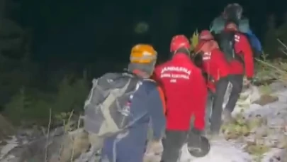 Adana'da dağda mahsur kalan 3 arkadaş kurtarıldı