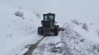 Ağrı’da kar ve tipi ulaşımı aksattı