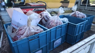 Yolcu otobüsüyle kırmızı et ve köfte taşıdılar