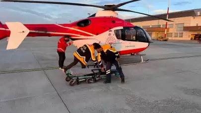 Van'da ambulans helikopter 5 yaşındaki çocuk için havalandı
