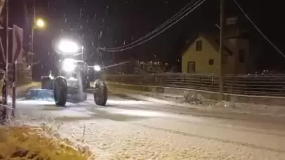 Mersin ve Adana'da yüksek kesimlerde karla kaplanan yollar açılıyor