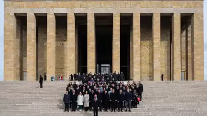 Hentbol Federasyonu yönetimi Anıtkabir'i ziyaret etti