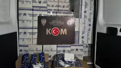 İzmir'de kaçak makaron operasyonu: 7 milyon 320 bin adet ele geçirildi