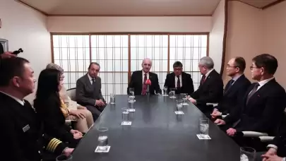 TBMM Başkanı Kurtulmuş, "Asrın Felaketi"nde yardıma gelen Japon arama kurtarma ekibiyle görüştü