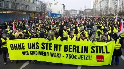 Berlin’de toplu taşımada 48 saatlik grev başladı