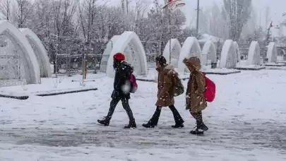 Ordu'da 13 ilçede eğitime kar engeli