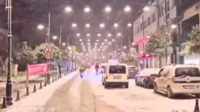 Silivri’de kar tekrar etkisini gösterdi