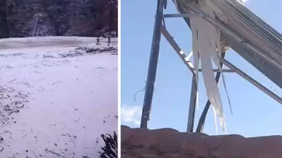 Dondurucu soğuklar güneş enerji panellerini patlattı
