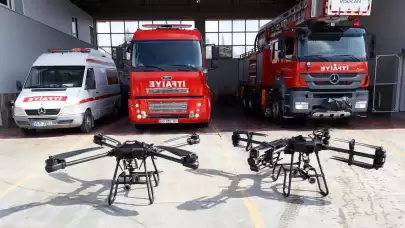 Yerli dron yangınlara müdahele etmeye hazır