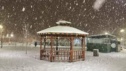 Van'da kar yağışı, kartpostallık görüntüler ortaya serdi