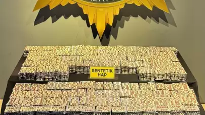 Malatya'da 15 bin sentetik ecza hap ele geçirildi
