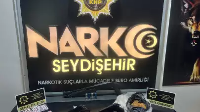 Konya'da uyuşturucu operasyonunda yakalanan zanlı tutuklandı